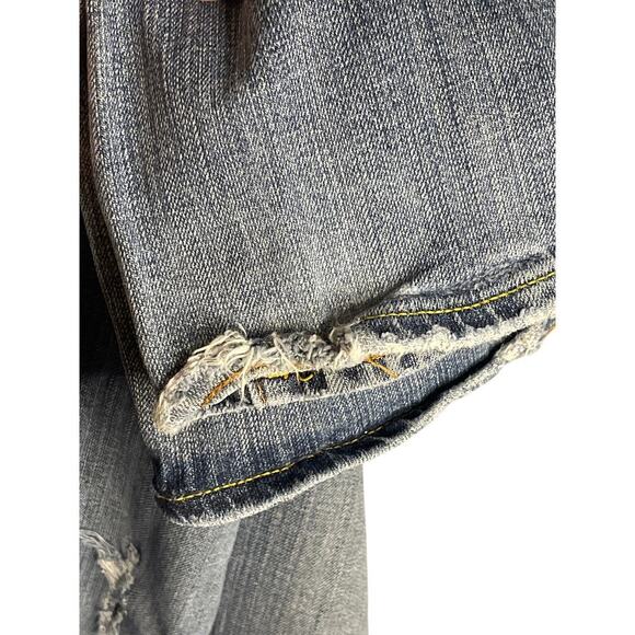 Vintage Y2K Vigoss Flare Stretch Medium Wash Lowrise Denim Jeans Women's Size 31 - Picture 6 of 6